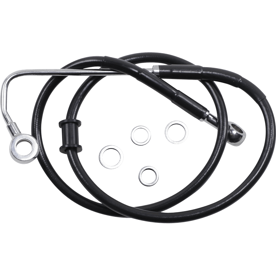 DRAG SPECIALTIES Brake Line +2" Black '15-'17 Softail