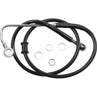 DRAG SPECIALTIES Brake Line +2" Black '15-'17 Softail