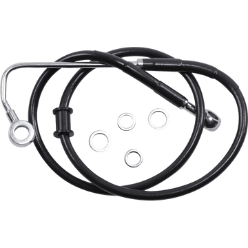 DRAG SPECIALTIES Brake Line +2" Black '15-'17 Softail