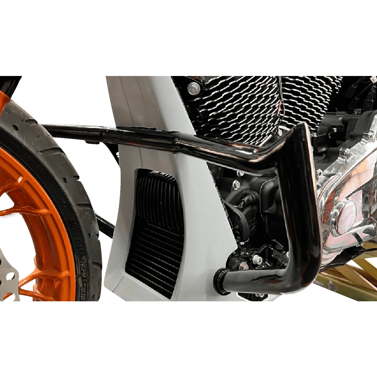 PAUL YAFFE BAGGER NATION Chin Spoiler Swoop 2 Pc For Mini Monkey Engine Guards PYO:SCS17L2PC