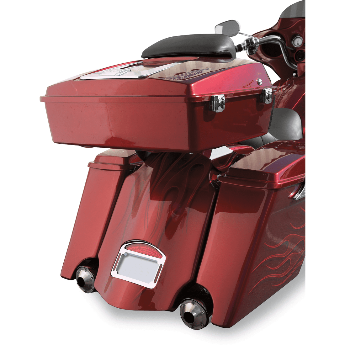 CYCLE VISIONS Saddlebag w/ Exhaust Cut-out Left CV7260