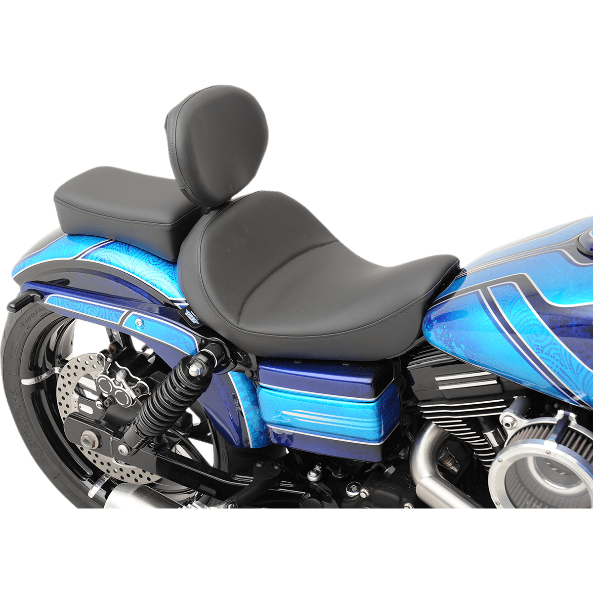 DRAG SPECIALTIES Solo Seat Mild Stitched Driver's Backrest FXD/FLD '06-'17