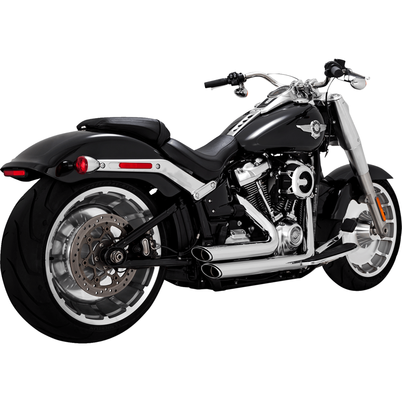 VANCE & HINES Shortshots Staggered Exhaust System Chrome 17335