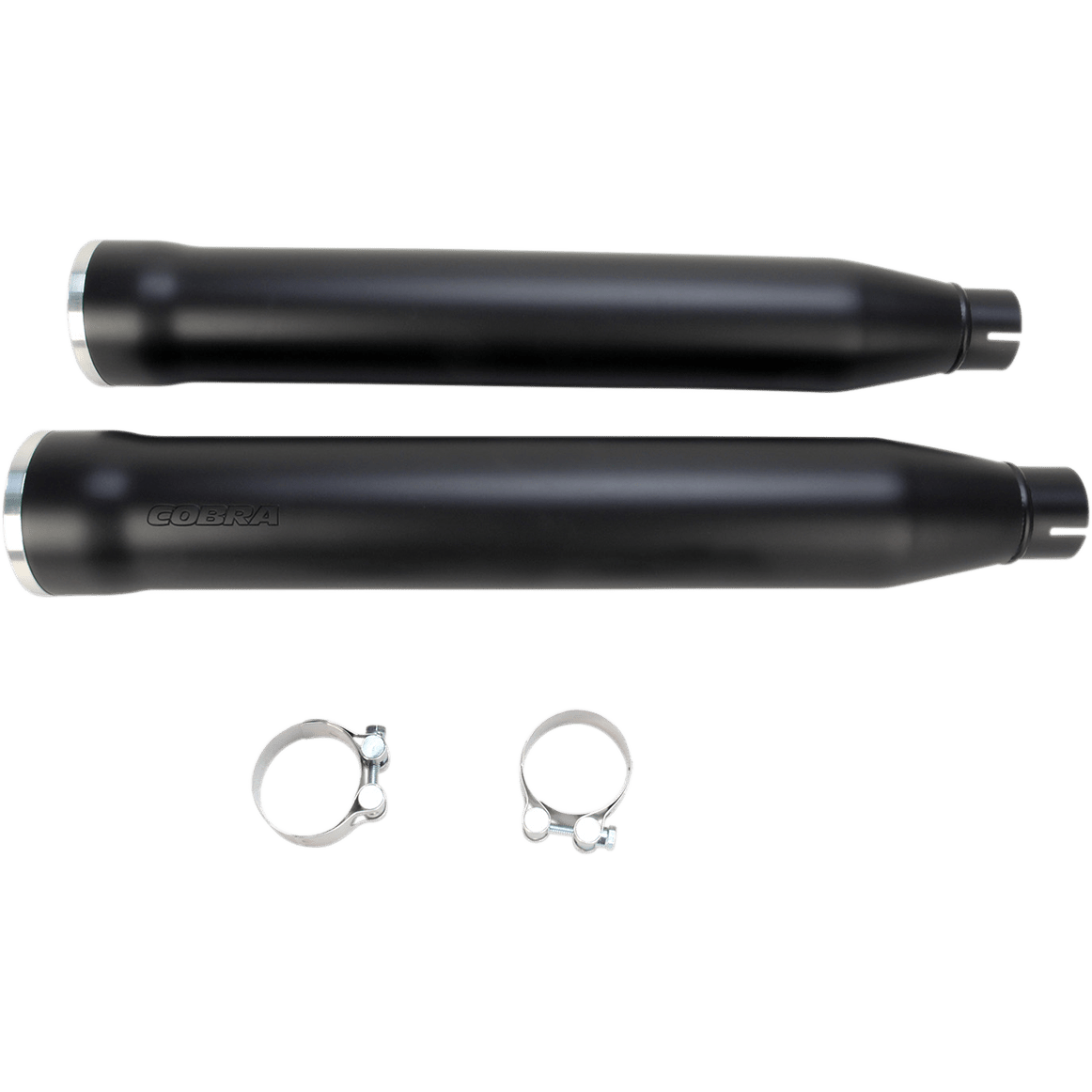 COBRA 3" RPT Mufflers for '07-'17 Softail Black 6053B