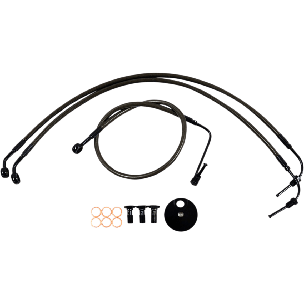 LA CHOPPERS Brake Lines Mini Ape Hanger Handlebars Midnight LA8154B08M