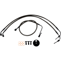 LA CHOPPERS Brake Lines Mini Ape Hanger Handlebars Midnight LA8154B08M