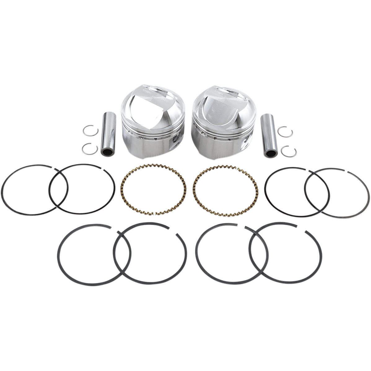 WISECO Piston Kit +0.010" High Compression Big Twin 1340 cc 80"