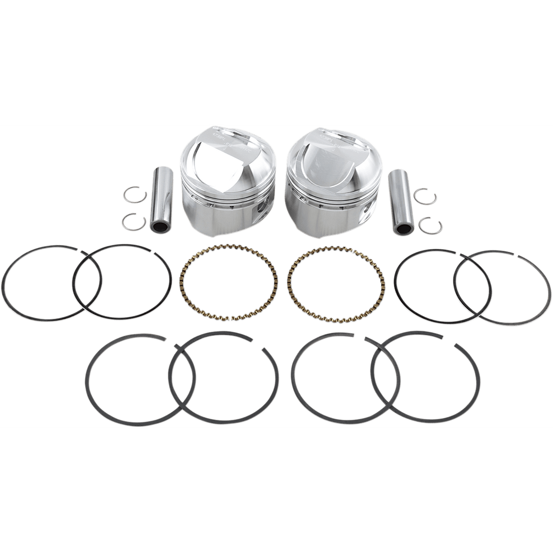 WISECO Piston Kit +0.010" High Compression Big Twin 1340 cc 80"