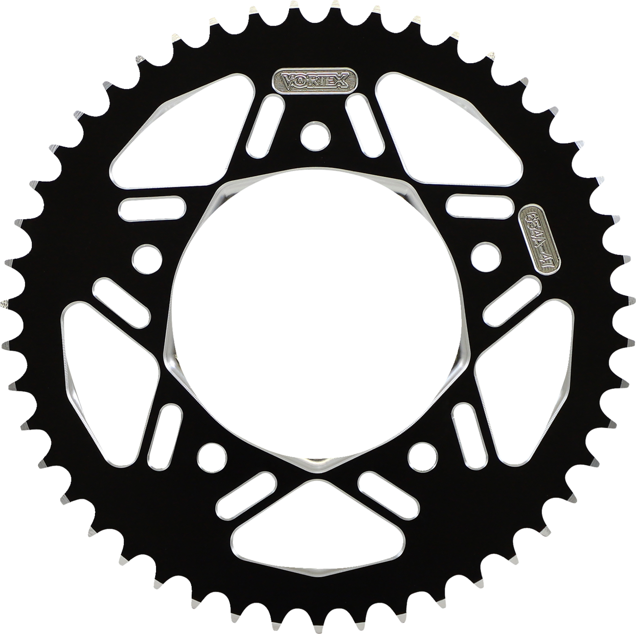 VORTEX Aluminum Sprocket Black Rear 47 Tooth