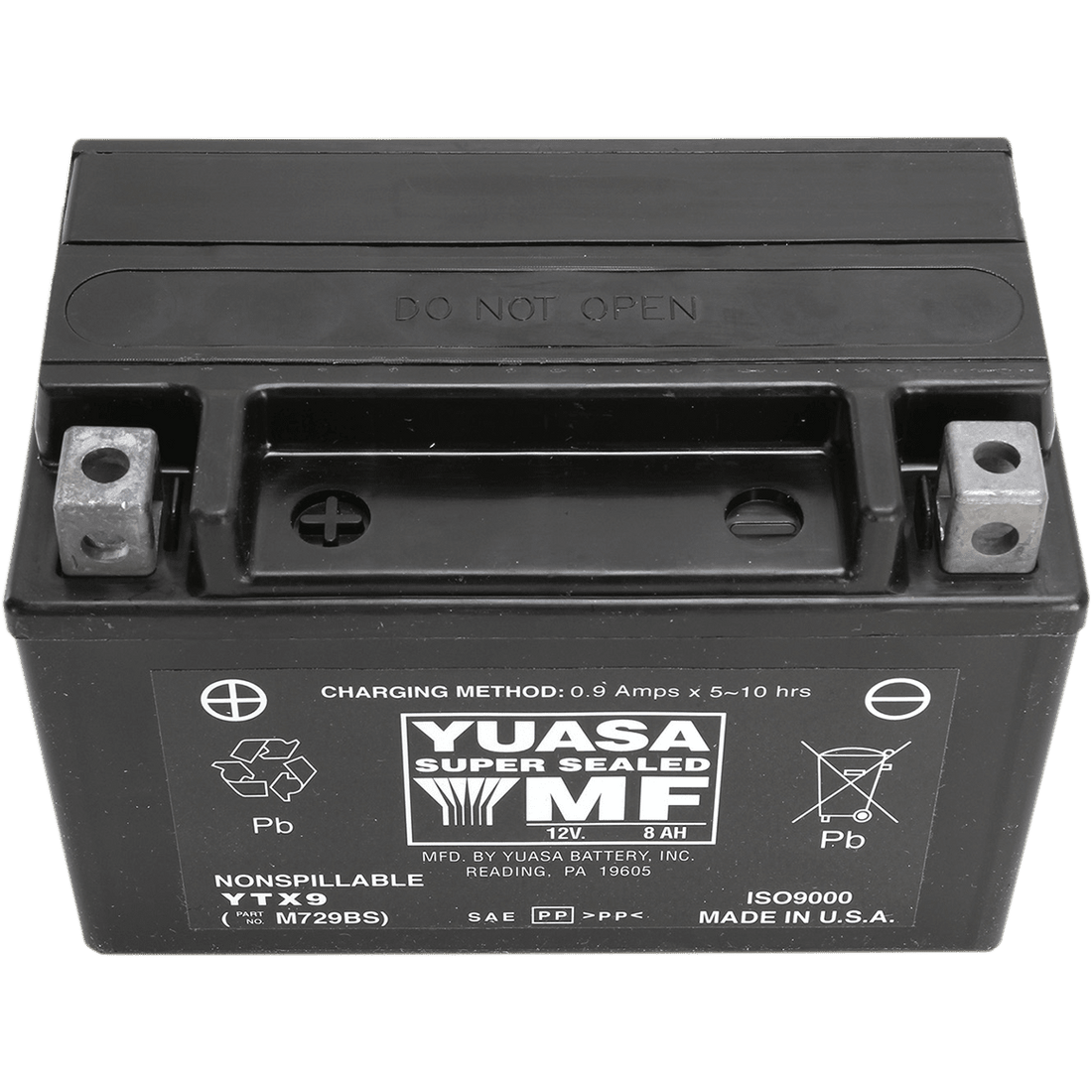 YUASA AGM Battery YTX9 YUAM729BSTWN