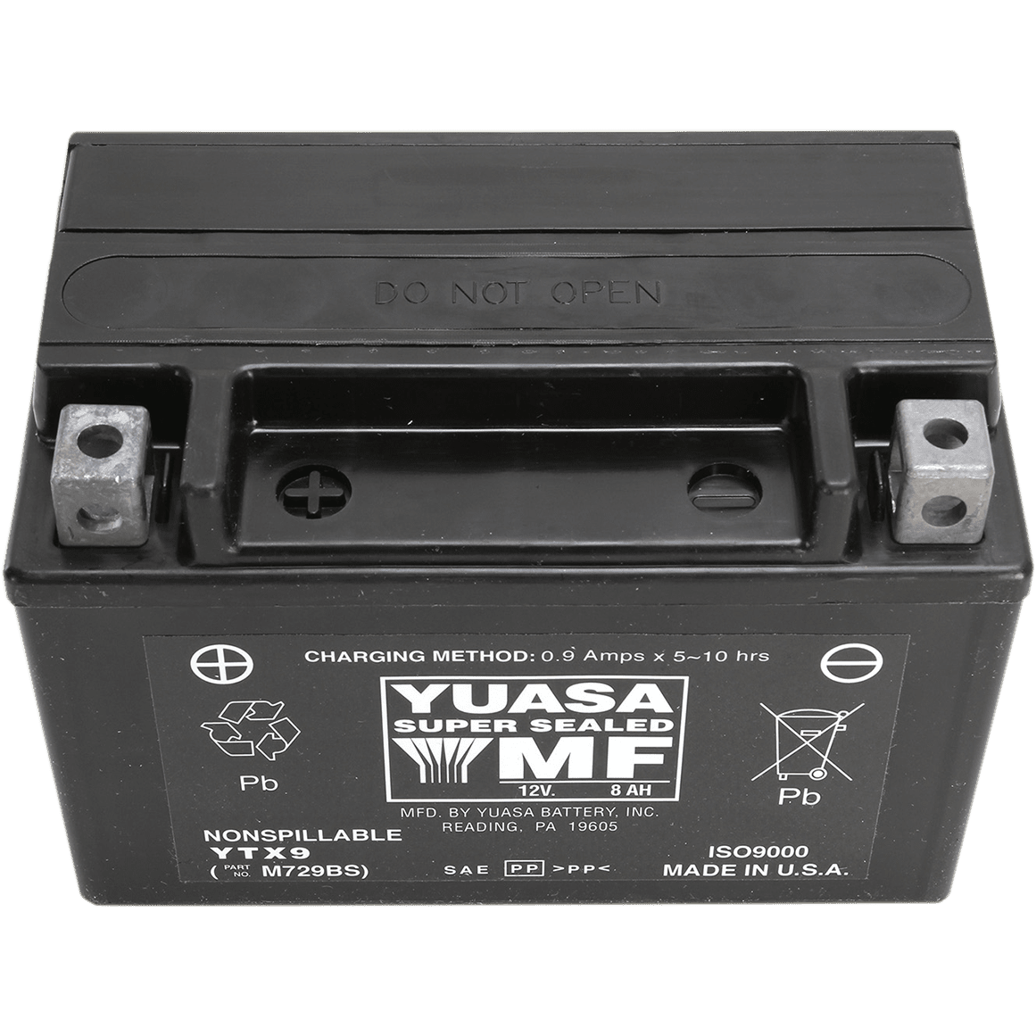 YUASA AGM Battery YTX9 YUAM729BSTWN