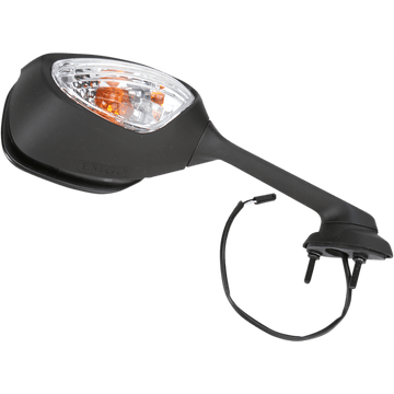 EMGO Mirror Side View w/Integrated Turn Signals Oval Black Right