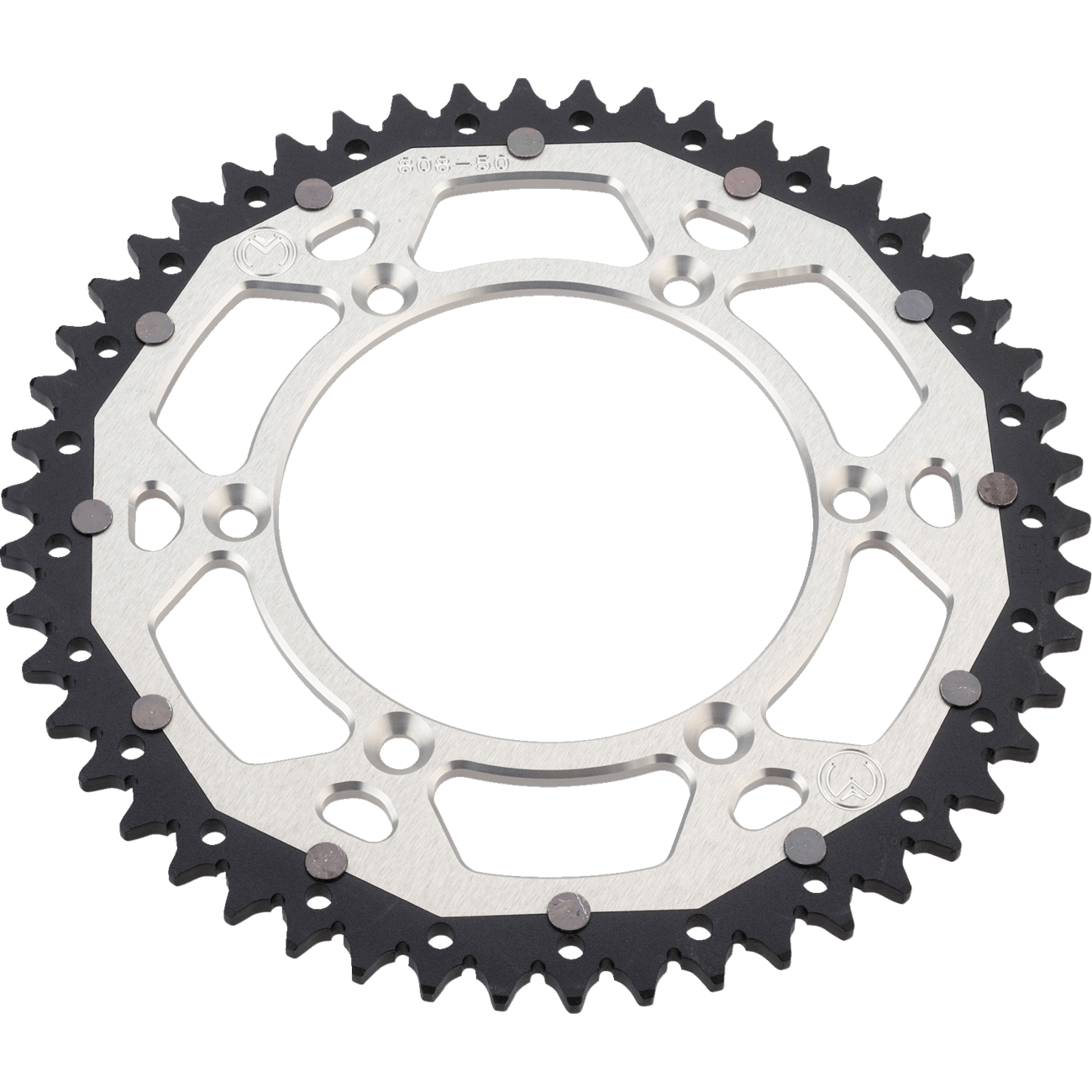 MOOSE RACING Dual Sprocket Silver 50 Tooth