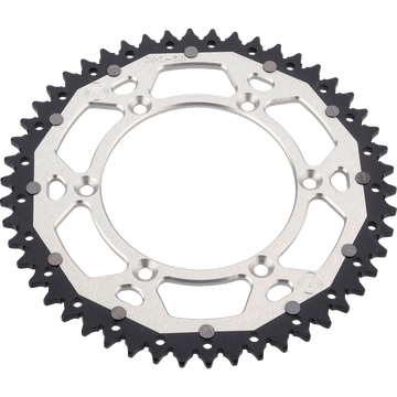 MOOSE RACING Dual Sprocket Silver 49 Tooth