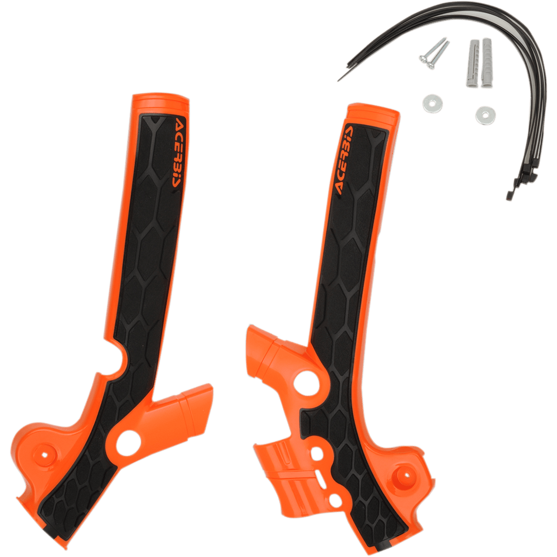 ACERBIS X-Grip Frame Guards Orange/Black Husqvarna | KTM