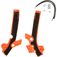 ACERBIS X-Grip Frame Guards Orange/Black Husqvarna | KTM