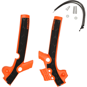 ACERBIS X-Grip Frame Guards Orange/Black Husqvarna | KTM