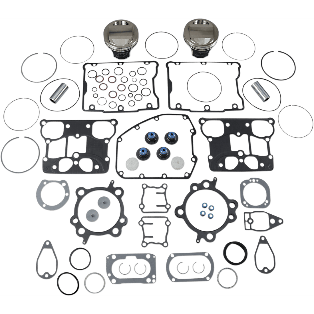 WISECO Piston Kit with Gasket Standard Twin Cam 88" Bored to 1550 cc (95 Cubic Inch)