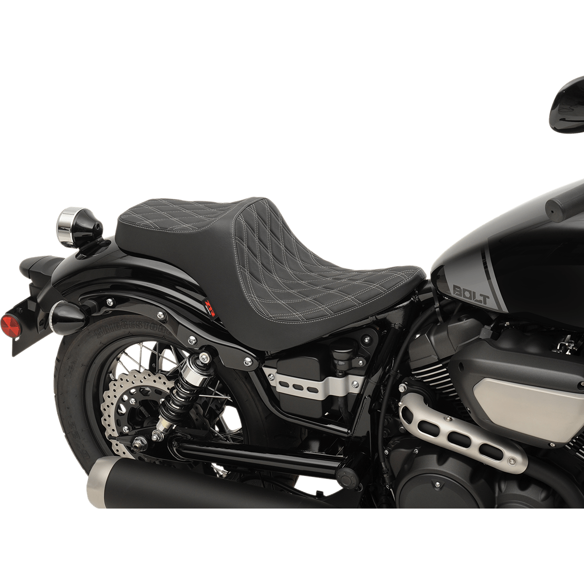 Z1R Predator III Seat Diamond Silver Stitching Bolt