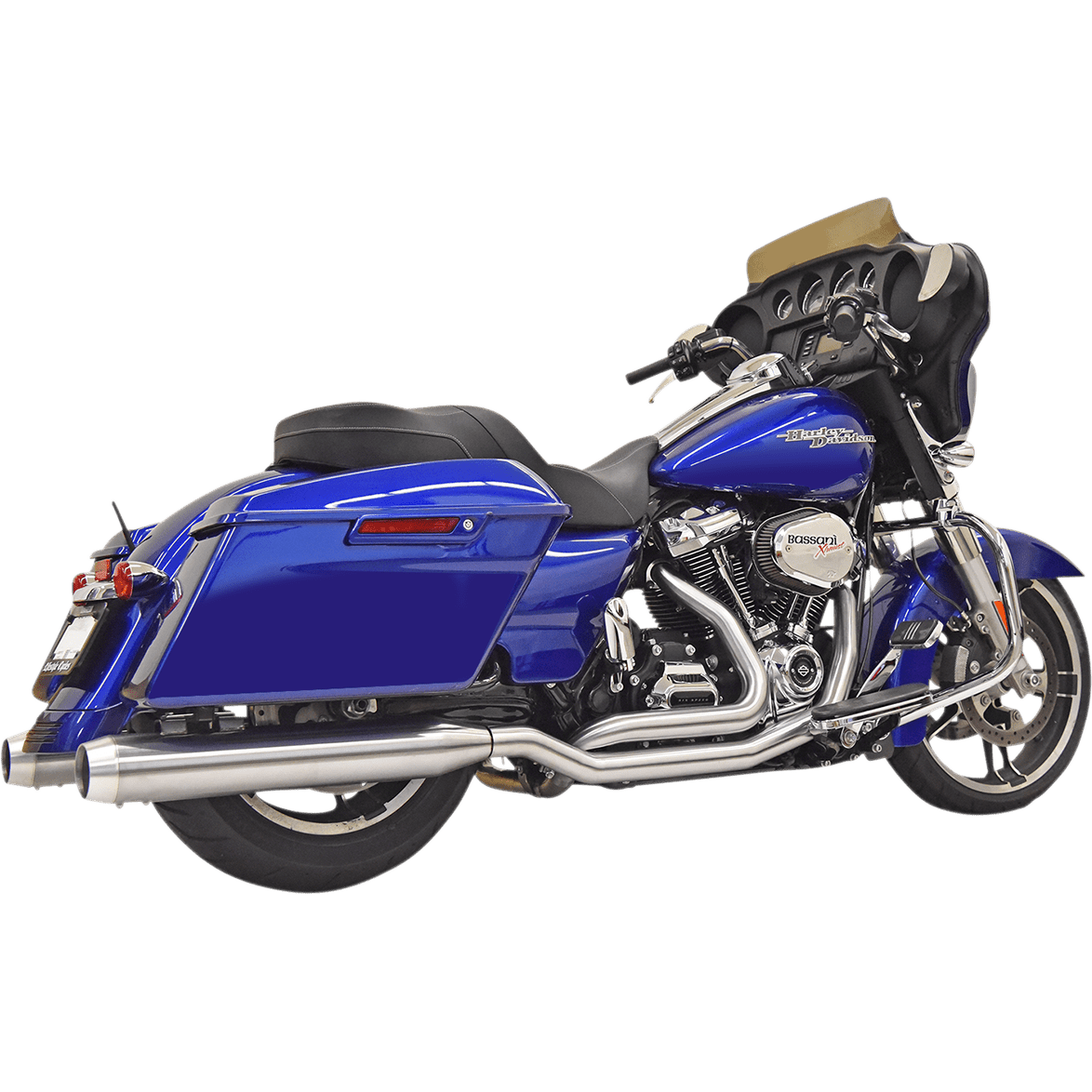 BASSANI XHAUST True Dual Exhaust Stainless Steel M8 1F66SS