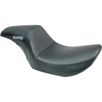 SLYFOX Slyfox Seat Gray Logo Black Vinyl Smooth FXR '82-'00 SlyFox4681B