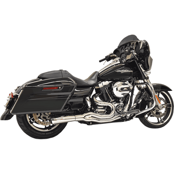 BASSANI XHAUST Road Rage II 2-Into-1 Mid-Length Exhaust System Chrome 1F62C