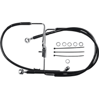 DRAG SPECIALTIES Brake Line +2" Black XL