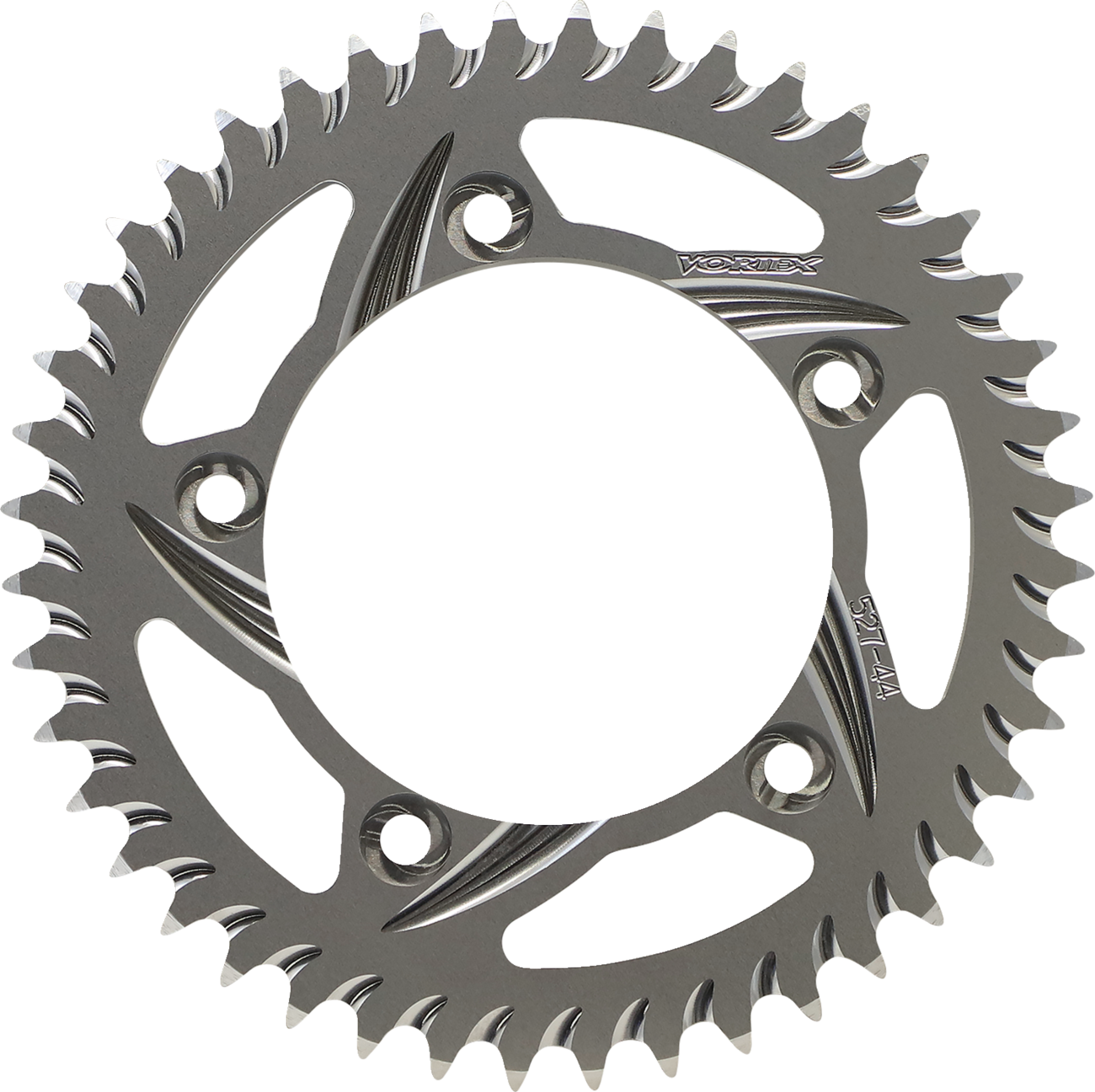 VORTEX Aluminum Sprocket Silver Rear 44 Tooth