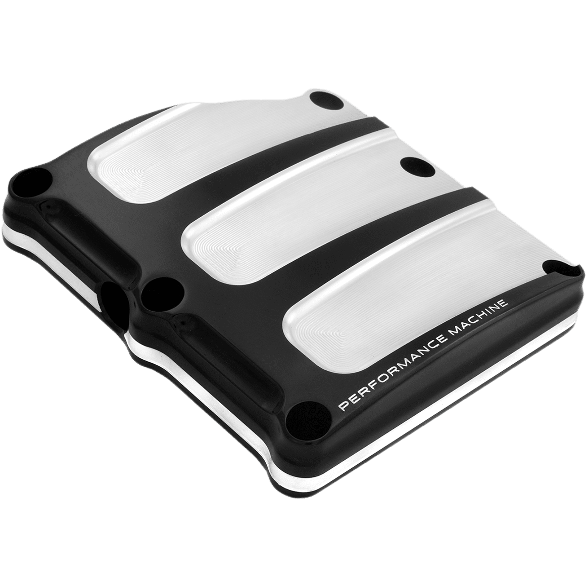 PERFORMANCE MACHINE PM Transmission Cover Contrast Cut™ Scallop 02032018BM