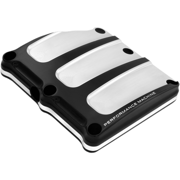 PERFORMANCE MACHINE PM Transmission Cover Contrast Cut™ Scallop 02032018BM