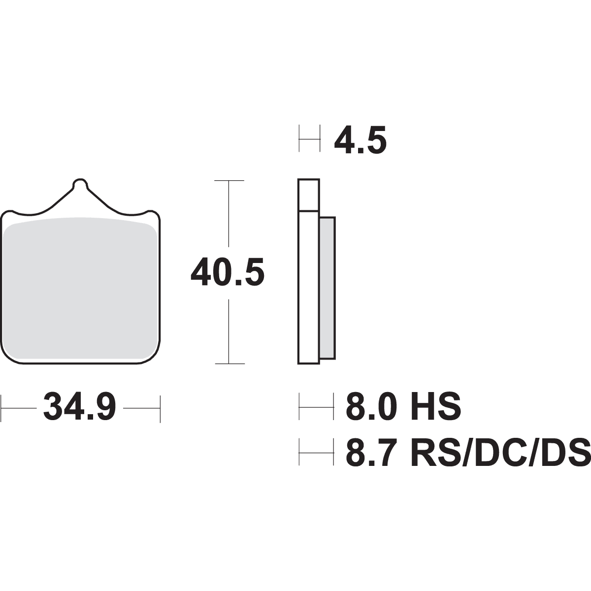 SBS Dual Carbon Brake Pads BMW