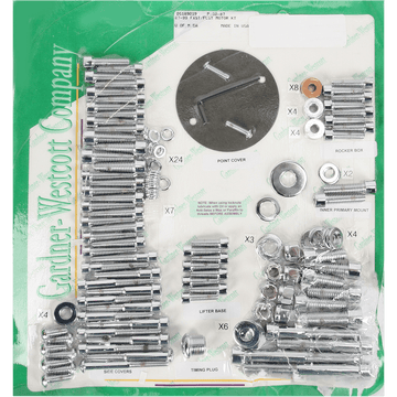 GARDNER-WESTCOTT Bolt Kit Motor Set Socket-Head P8087