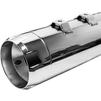 S&S CYCLE 4-1/2" MK45 Performance Mufflers Chrome with Chrome Thruster 5500620