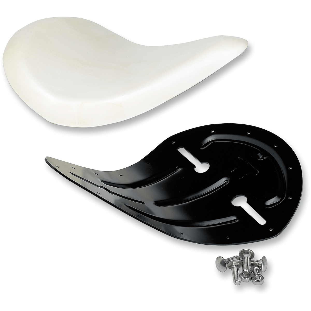 BILTWELL Slimline Pan Seat Uncovered Pan w/ Foam