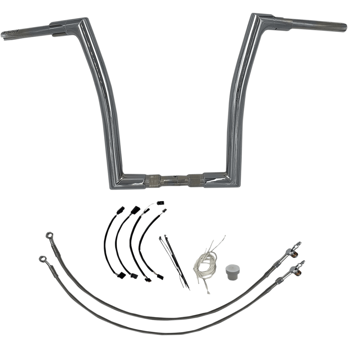 FAT BAGGERS INC. Handlebar Kit Flat Top 16" Chrome 609616