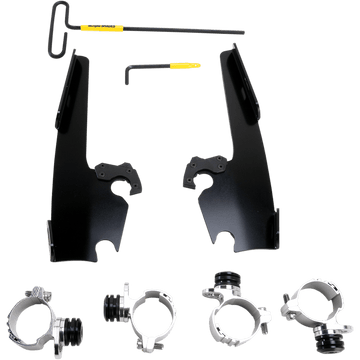 MEMPHIS SHADES Fats/Slim Mounting Kit Black XL12C MEB2005