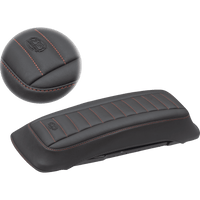 MUSTANG Saddlebag Lid Covers Black/Red '93-'13 FL 77637AB