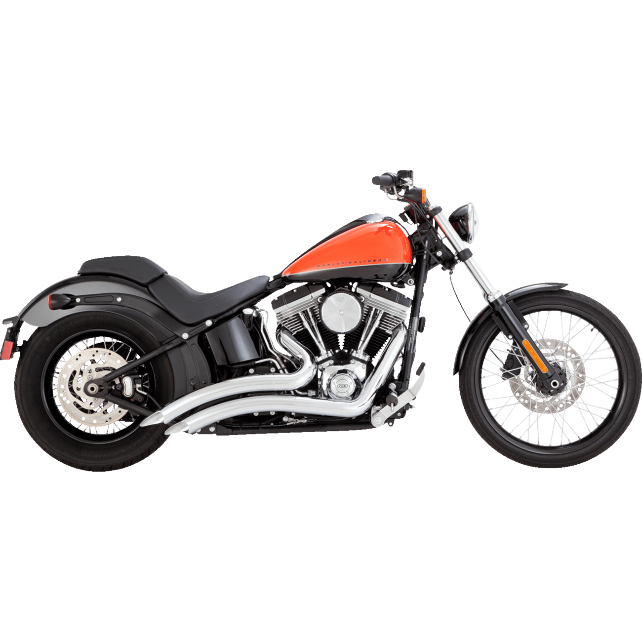 VANCE & HINES 2-into-2 Big Radius Exhaust System Chrome 26079