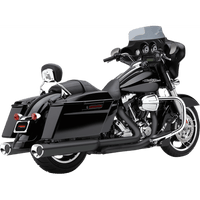 COBRA Tri Flo Mufflers for '95-'16 Bagger Black 6212RB