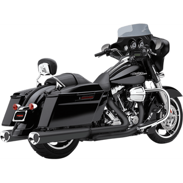 COBRA Tri Flo Mufflers for '95-'16 Bagger Black 6212RB