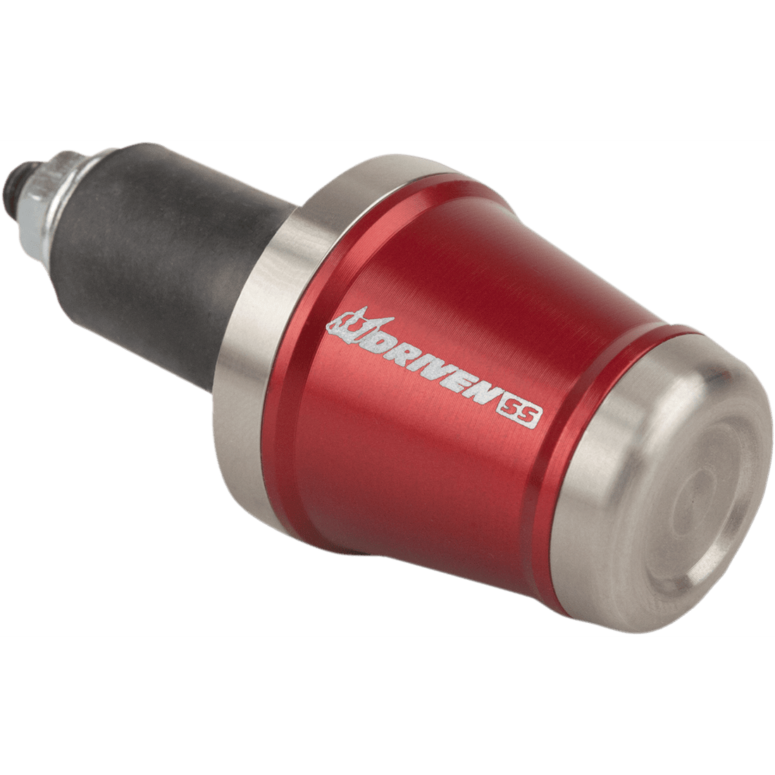 DRIVEN RACING Bar End Weight Stainless Steel/Red