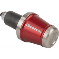 DRIVEN RACING Bar End Weight Stainless Steel/Red