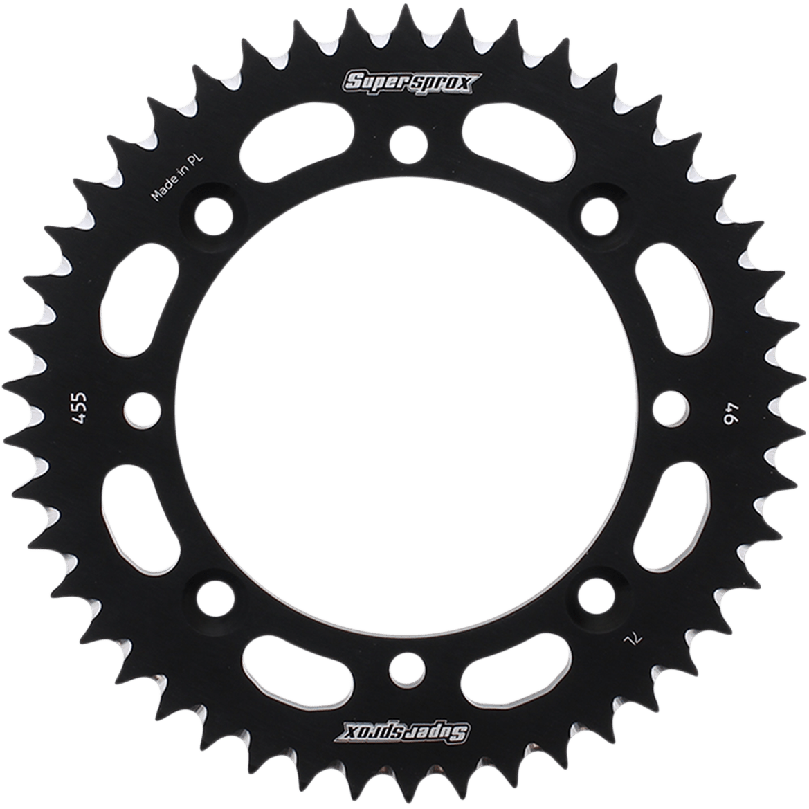 SUPERSPROX Rear Sprocket Black Kawasaki/Suzuki 46 Tooth