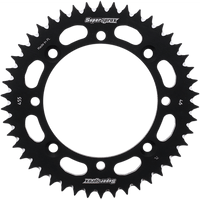 SUPERSPROX Rear Sprocket Black Kawasaki/Suzuki 46 Tooth