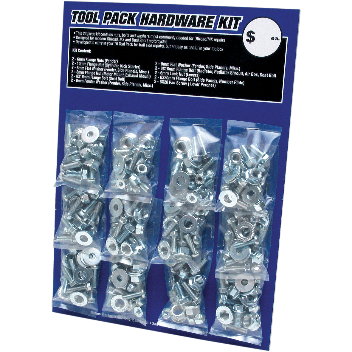 MOTION PRO Hardware Kit Zinc -12-Pack 331200