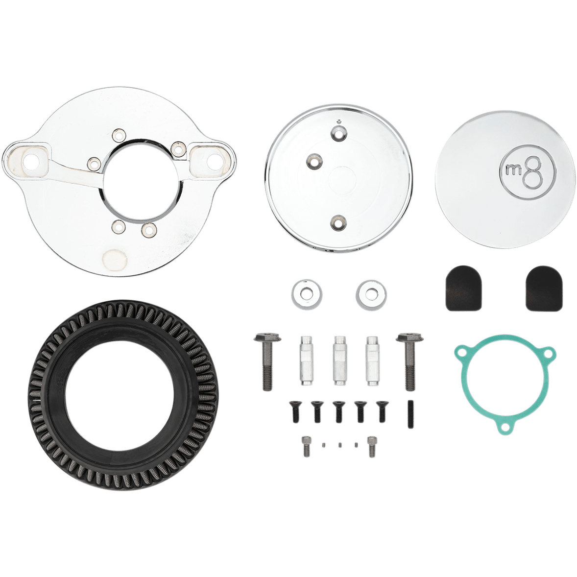 LA CHOPPERS Air Cleaner Kit Chrome LA239103