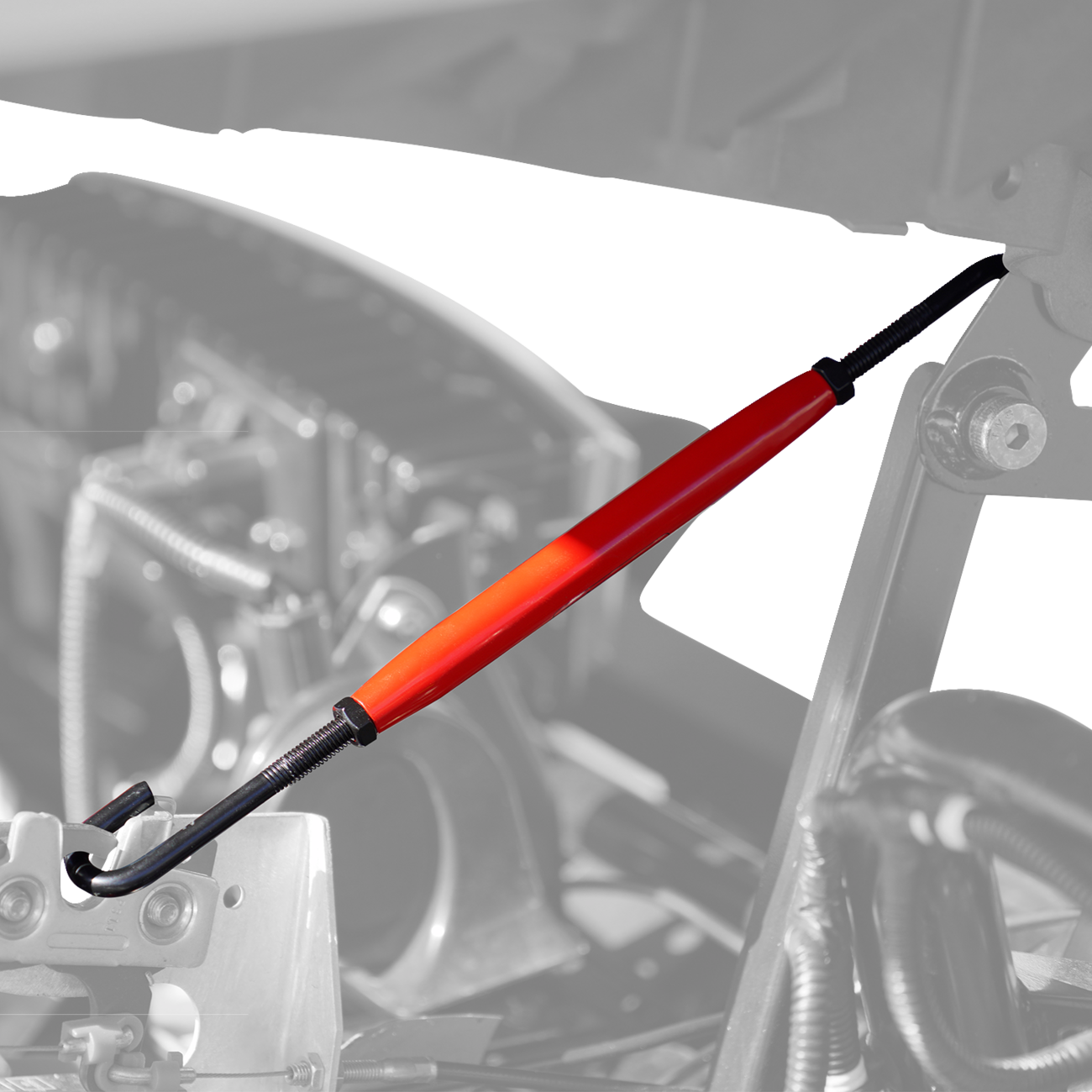 SHOW CHROME Hood Rod Adjustable Polaris Slingshot