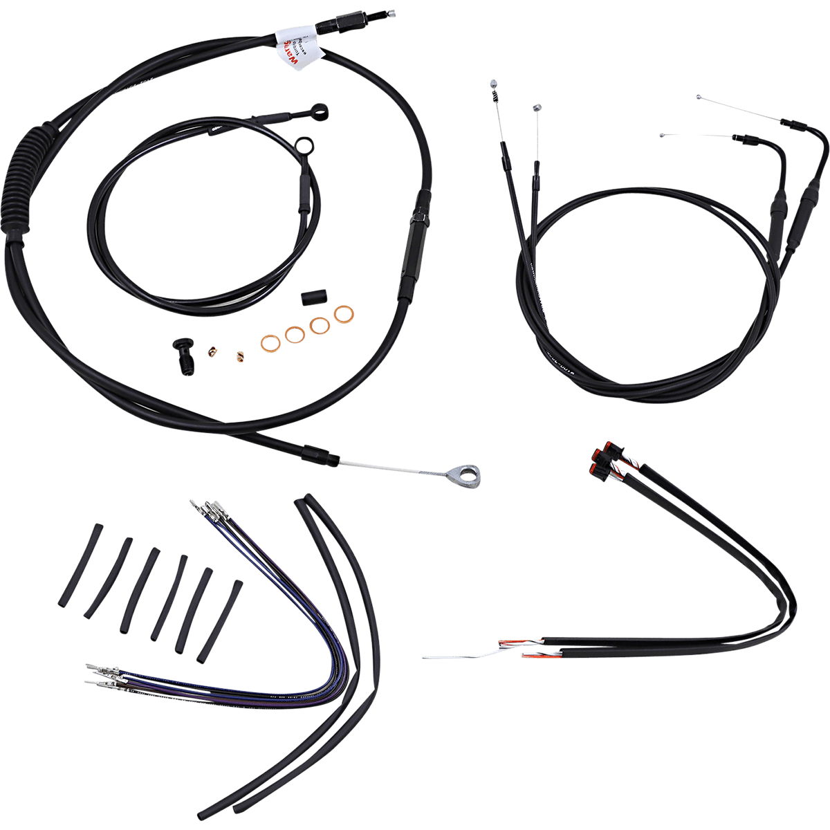 BURLY BRAND Control Kit 14" Ape Hanger Handlebars ABS B301124