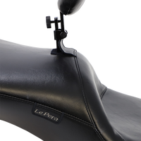 LE PERA Maverick Daddy Long Legs Seat With Backrest Black Smooth FL '08-'23 LK957DLBRS