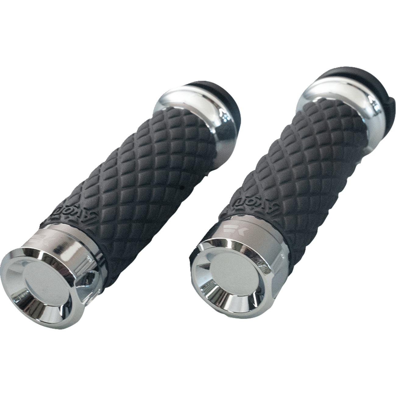 KHROME WERKS Grips Klassic Custom Contour Diamond Chrome